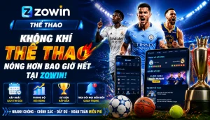 ZOWIN thể thao giao diện kèo và trận đấu